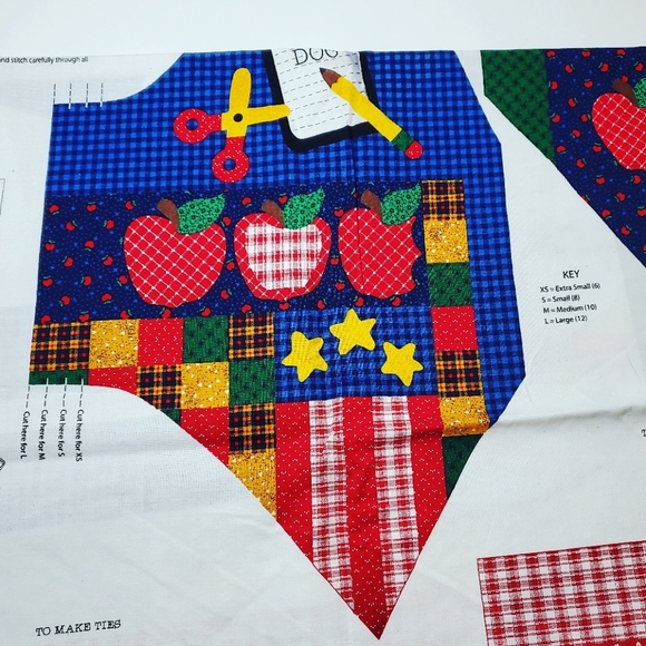 Kid's back to school vest fabric panel - Picture 3 of 5